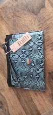 Faith Snake Print Clutch Bag