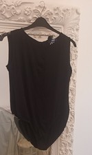 Women's Black ASOS Bodysuit Leotard Top size 22 Summer Wear Plus Size Party Wear