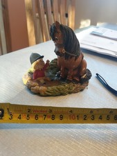 1980s John Beswick Studio Sculptures, Thelwell Series, Early Bath Comical Figure