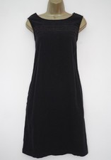 NEXT BLACK LINEN CROCHET TRIM