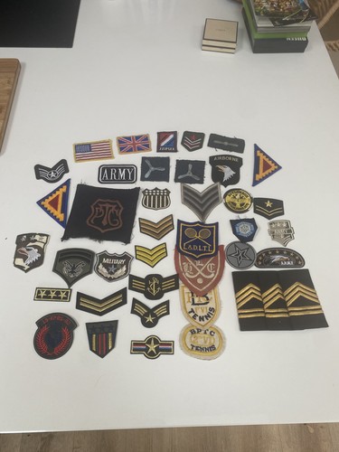 Various military cloth badges - military,