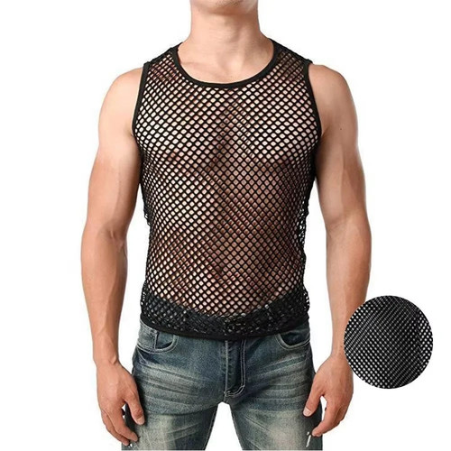 Men sexy tank - tank, transparent