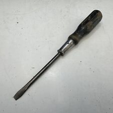 Screwdriver Slotted Wooden Handle  Vintage Original Retro Tool Mancave Garage
