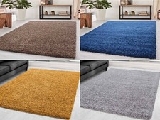 Large Living Room Rugs Thick Shaggy Rug Non Shed Chunky Shag Pile Lounge Carpet