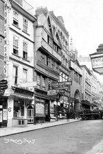 hjj-42 Old Houses, High Street, Bristol 1908. Photo