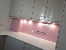 Painted Glass Splashback -