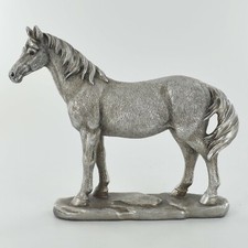 Standing horse silver ornament - horse,