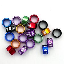 UK 50PCS 2.6mm~8.0mm Split Bird Leg Rings Aluminum assorted-colors Unique-ID