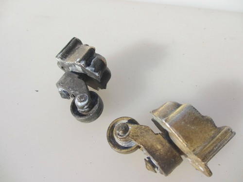 Vintage metal castors - metal, trolley