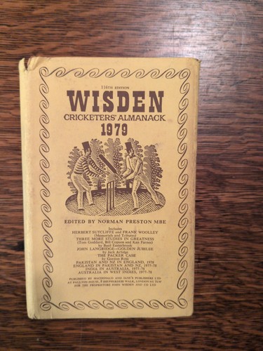 Wisden cricketers almanack - wisden, cricketers'