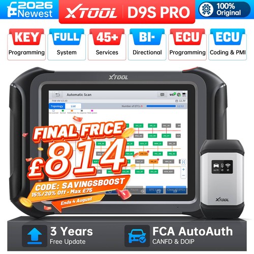 Xtool d9s pro obd2 scanner - obd2,