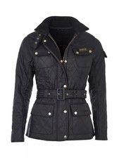Barbour Women's Black Polar Quilted Slim Jacket - Size 12 (Hair Inside)