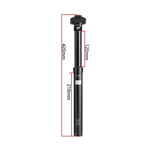 Aluminum dropper seatpost with - aluminum,