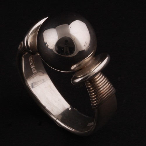 Hans hansen sterling ring with - hansen,