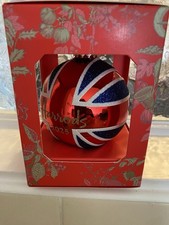HARRODS 2025 CHRISTMAS  BAUBLE  UNION JACK UNOPENED