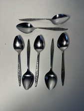 Viners Original Vintage Mosaic Spoons 18.5cm (5) 19cm (2)