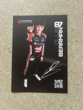 MONEYGRAM HAAS F1 TEAM OLLIE BEARMAN DRIVER CARD 2025 SEASON - LAST FEW