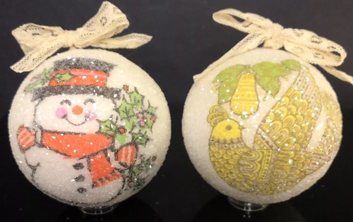 Vintage sugared ornaments - 2,