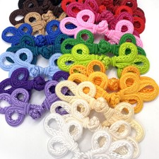 5pcs Chinese Frog Closure Buttons Knot Fastener Sewing Handmade Craft DIY