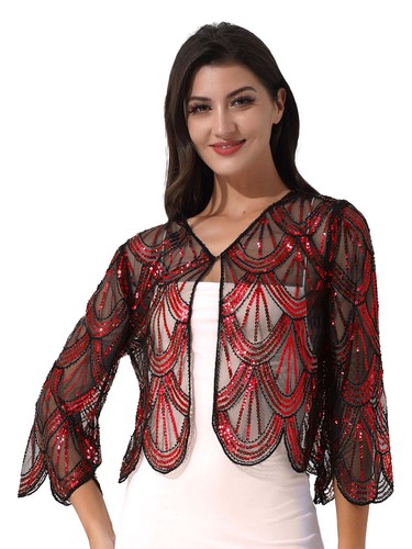 Women hollow lace shrug bolero - women,