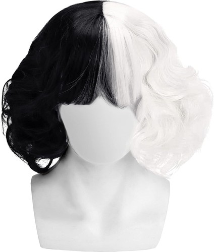 Cruella wavy black white two - cruella,