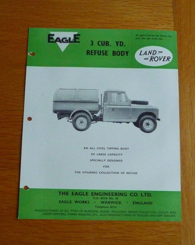 Land rover eagle cub - 3, yrd
