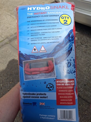 Hydrosnake instant sandbag - hydrosnake,