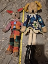 Vintage Soft Toy Rabbit Old Soft Toy Sheep Lamb Retro Teddy Bear Soft Toy