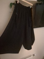 Lagenlook Studio Navy Cocoon Leg Cropped Culottes One Size