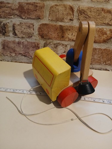 Wooden pull along - along, with