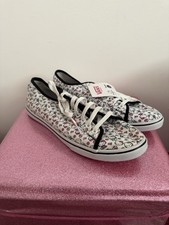 VANS - Authentic Shoes / Trainers - Pink, White & Blue Hello Kitty - Size 7 New