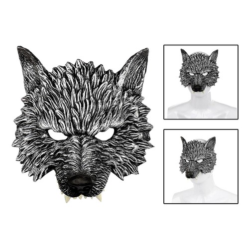 Wolf half face - wolf,