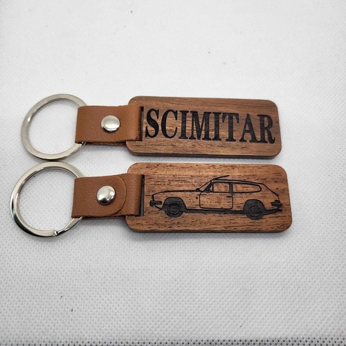 New wooden keyring reliant - wooden,