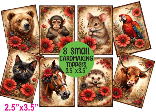 Small card toppers vintage - 8,