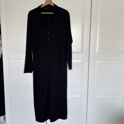 Ladies black long slip - f&f,