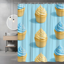 Cute Cupcake Shower Curtain -