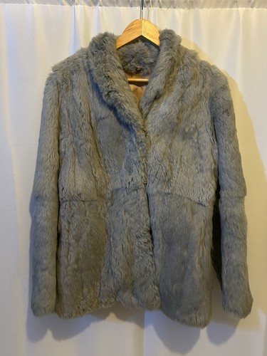 Vintage real rabbit fur coat