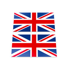 2 x UK Flag Stickers Car Vinyl