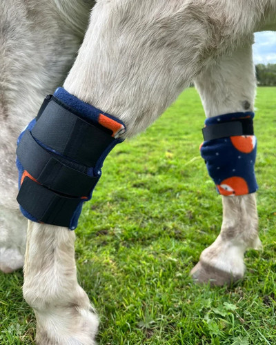 Fleece knee boots equestrian - boots,