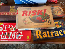 6x Waddington's Board games Risk Campaign Spy Ring Cluedo Rat race Mission Impos
