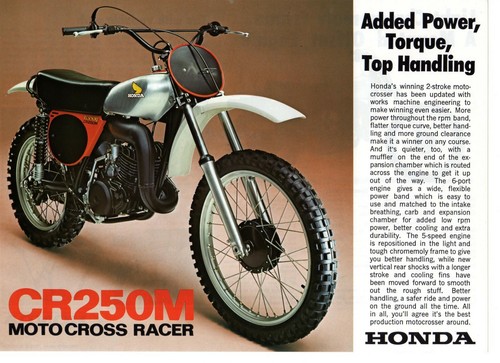 1975 honda cr250 - honda,