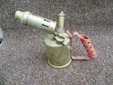FOR SPARES OR REPAIR - A  VINTAGE c1950s 'MONITOR' No 26 BRASS BLOW LAMP