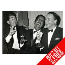 THE RAT PACK LAS VEGAS SINATRA POSTER ART PRINT A4 A3 - BUY 2 GET ANY 2 FREE