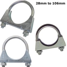 Universal Exhaust Clamp Auto Car Repair Pipe U Bolt Clamp Hose Clamps Incu Nuts