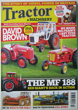 Tractor & Machinery February 2013 David Brown 17 page special MF30 MF188 Barth