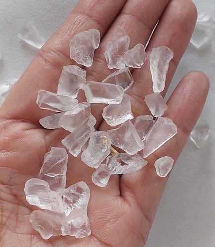 Pcs natural clear petalite - pcs,