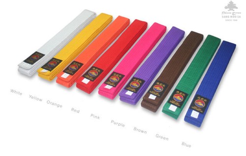 Taekwondo belt colors - taekwondo,