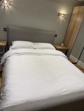 Bedroom Furniture - KS Bed, KS Mattress. Bedside Cabinets, Table & White Co. Set