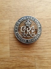 WW1 Silver War Badge Great War 1914-1918 95085 J FLOWER. KRRC British Army