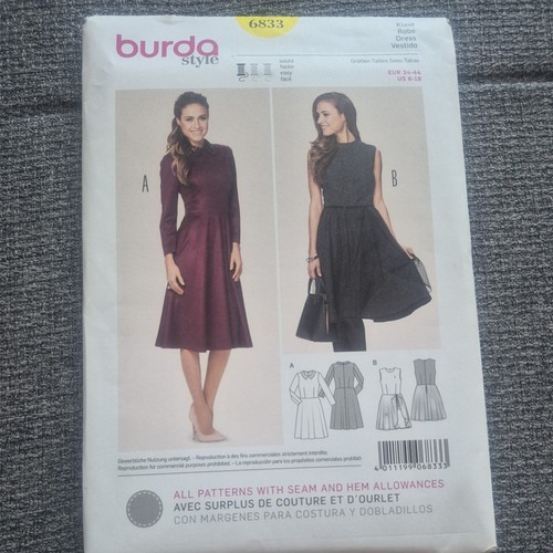 Burda 6833 sewing pattern - burda,